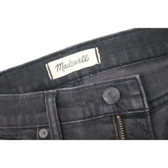 Madewell Womens 26 9" High Rise Skinny Denim Jean Lunar Wash Stretch Ripped Knee - Picture 9 of 12
